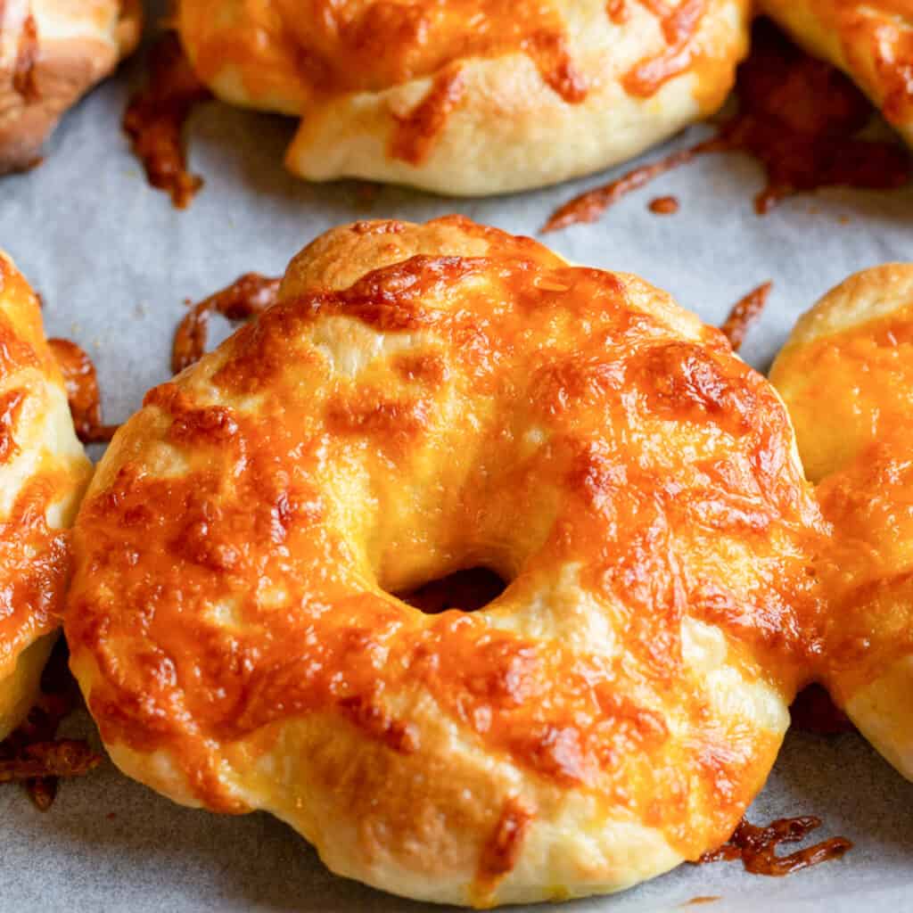 Cheddar Cheese Bagel Recipe She's Not Cookin'