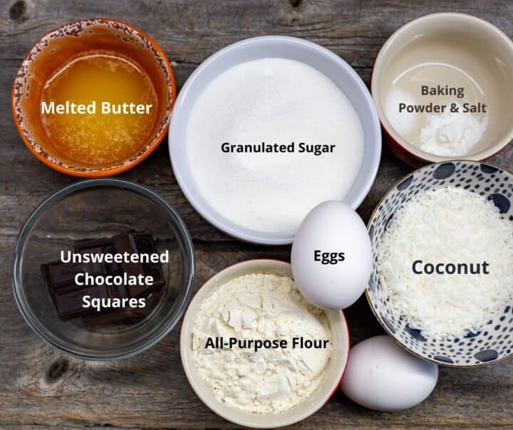 Ingredients needed for this recipe with text overlay.