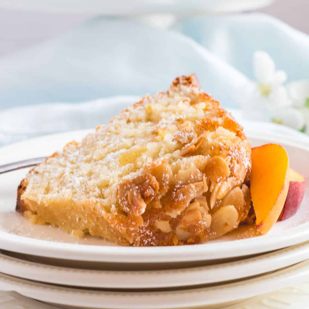 Best Peach Almond Cake Recipe She's Not Cookin'