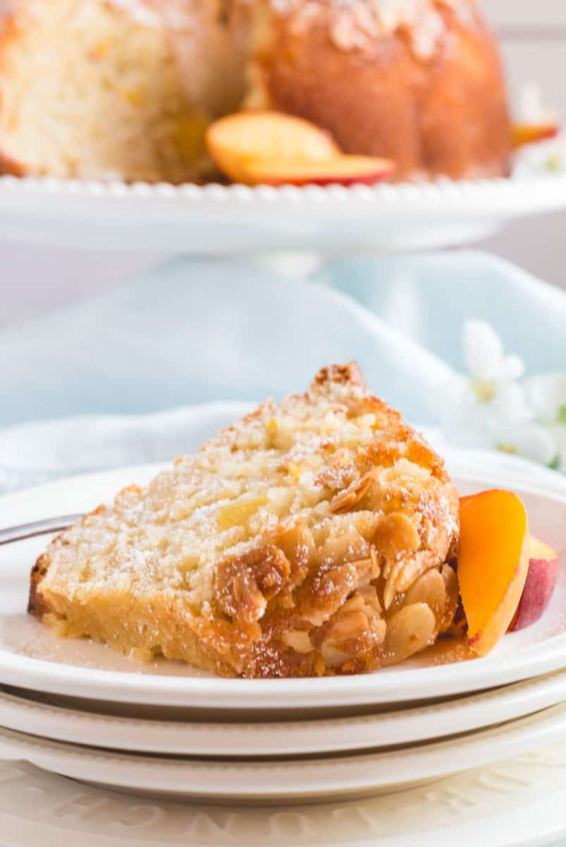 Best Peach Almond Cake Recipe She's Not Cookin'