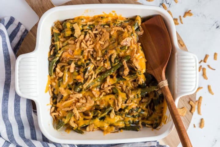 Paula Deen's Southern Green Bean Casserole | She's Not Cookin'