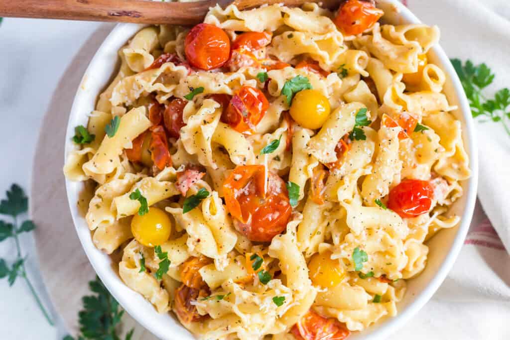 Easy Boursin TikTok Pasta Recipe She's Not Cookin'