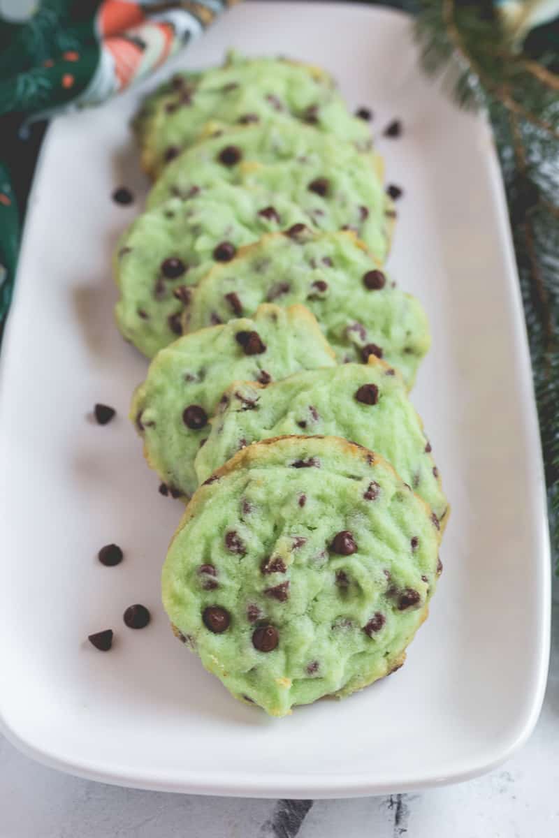 Whipped peppermint shortbread.