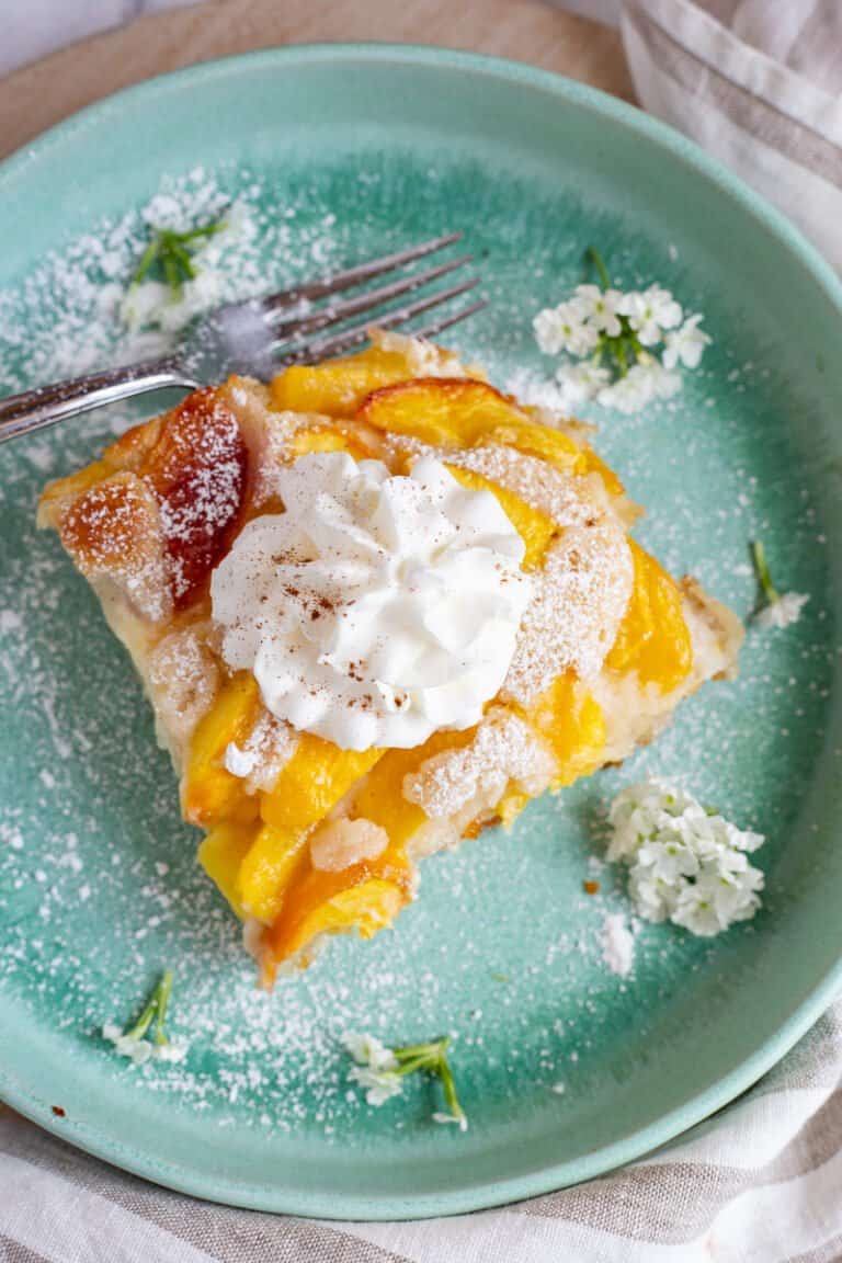 Cream Cheese Peach Cobbler