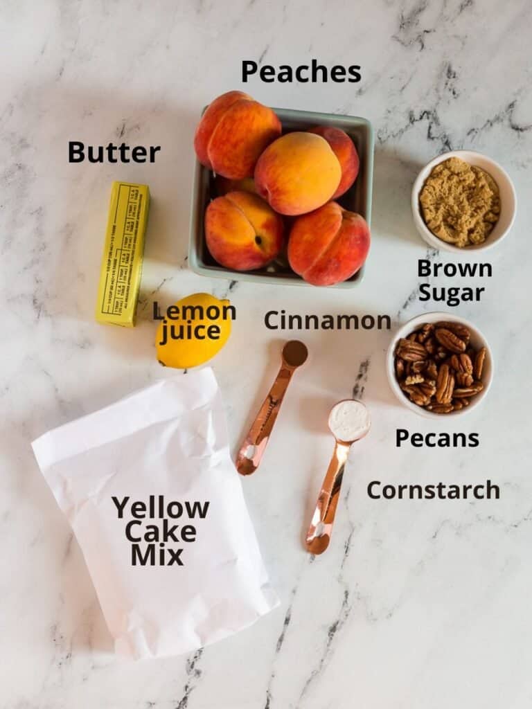 Easy Fresh Peach Dump Cake (with Cake Mix) She's Not Cookin'