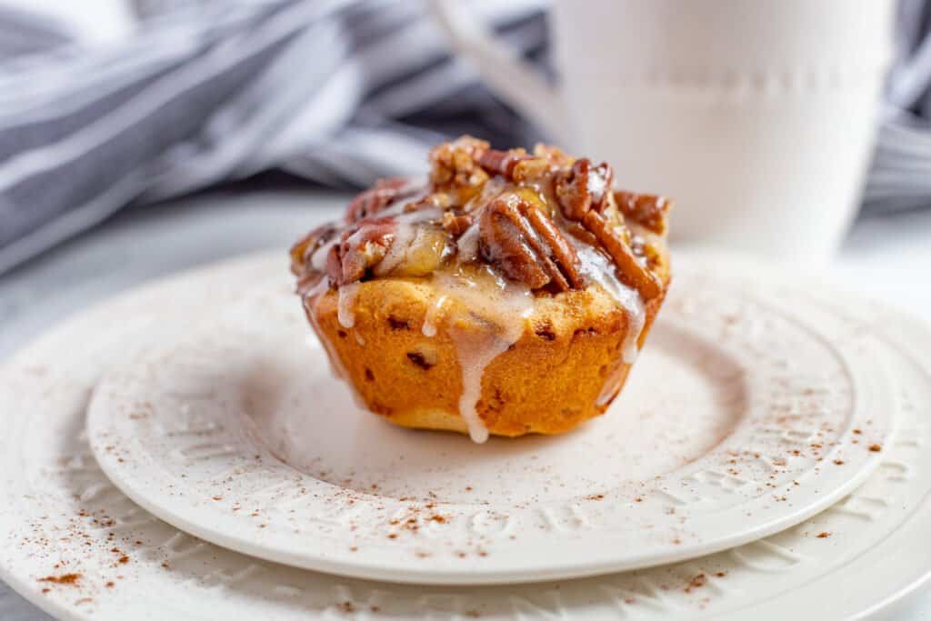 Cinnamon Roll Apple Pie Cups | She's Not Cookin'