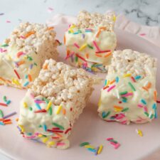 Rice Krispie Treats with Marshmallow Fluff She's Not Cookin'