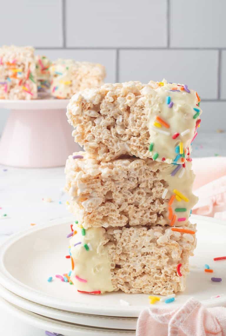 Rice Krispie Treats with Marshmallow Fluff She's Not Cookin'