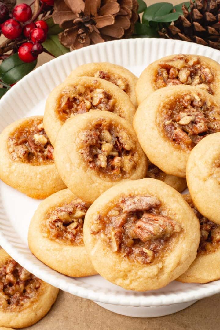 Soft &amp; Chewy Pecan Pie Cookies | She's Not Cookin'