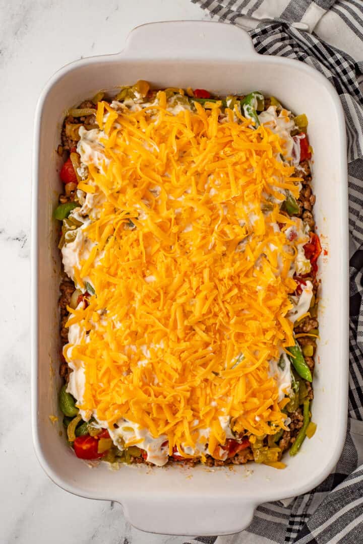 John Wayne Casserole with Bisquick (Cattle Drive Casserole) She's Not