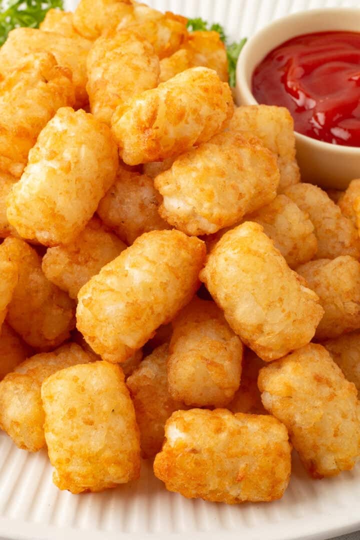Crispy Air Fryer Frozen Tater Tots She's Not Cookin'