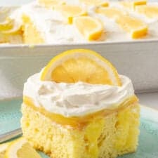 BEST Lemon Poke Cake Recipe (With Jello Pudding)-image