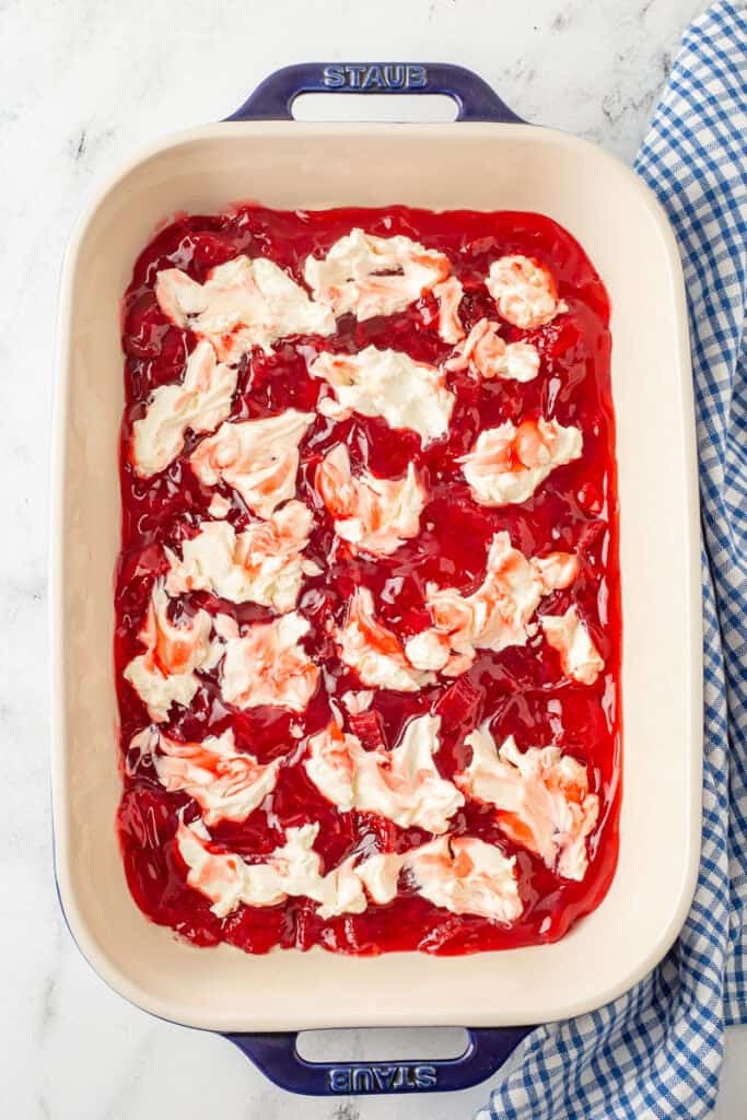 Strawberry Cream Cheese Dump Cake (4 Ingredients) She's Not Cookin'
