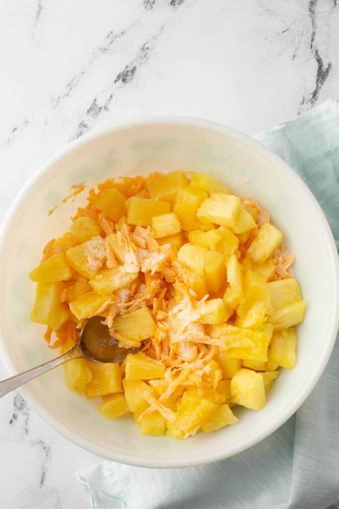 Paula Deen's Pineapple Casserole Recipe with Cheese She's Not Cookin'