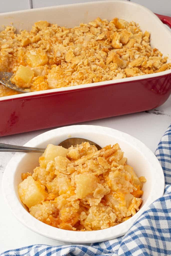 Paula Deen's Pineapple Casserole Recipe with Cheese She's Not Cookin'