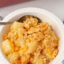 Paula Deen's Pineapple Casserole Recipe with Cheese-image