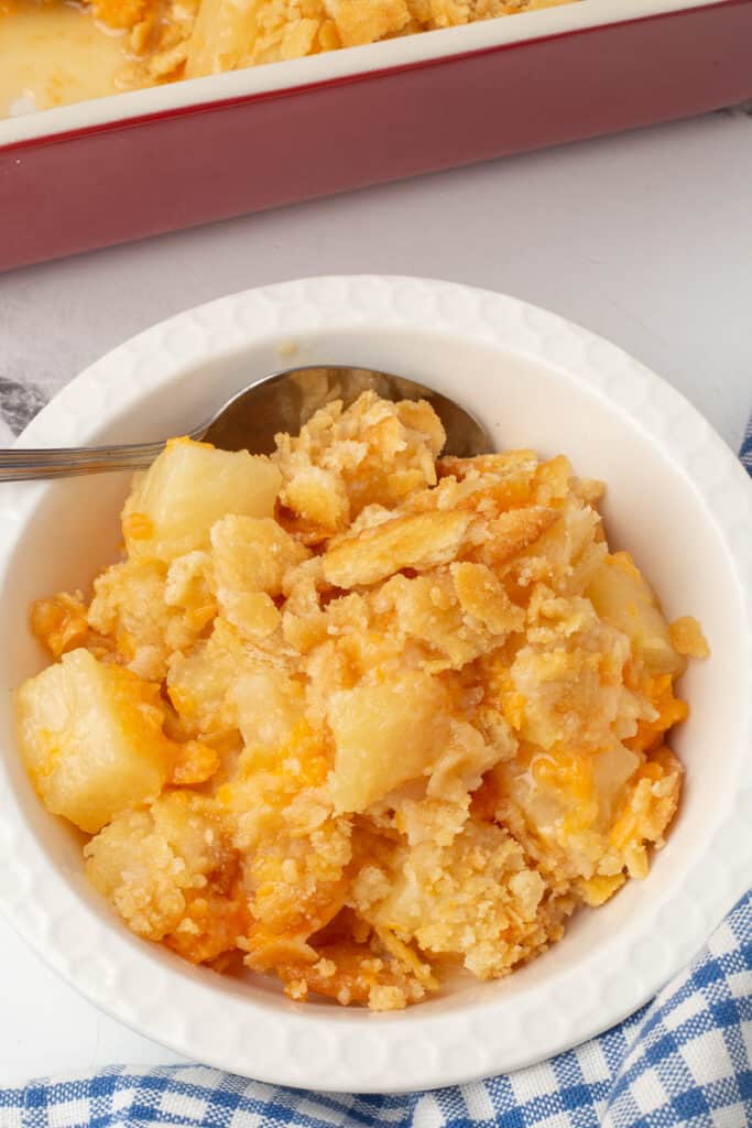 Paula Deen's Pineapple Casserole Recipe with Cheese She's Not Cookin'