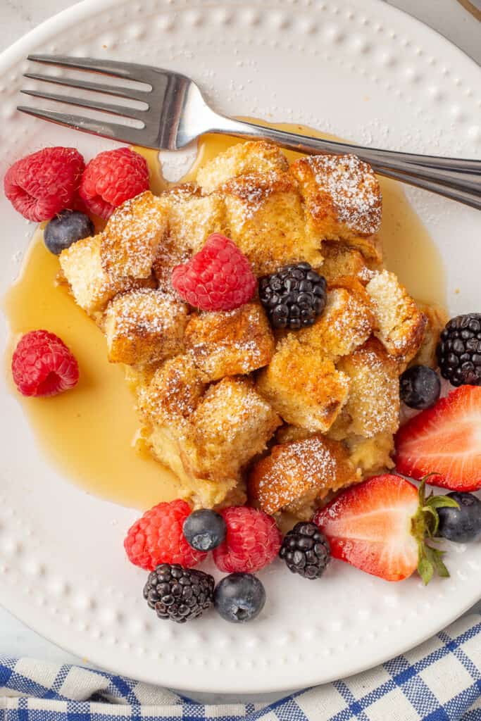 Quick and Easy Brioche French Toast Casserole Recipe She's Not Cookin'