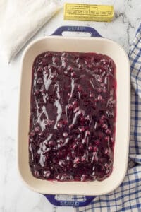 Easy Blueberry Dump Cake Recipe with 3 Ingredients | She's Not Cookin'