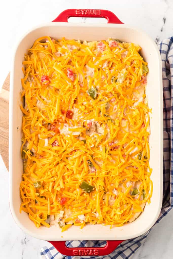 Easy King Ranch Chicken Casserole Recipe with Rotel She's Not Cookin'