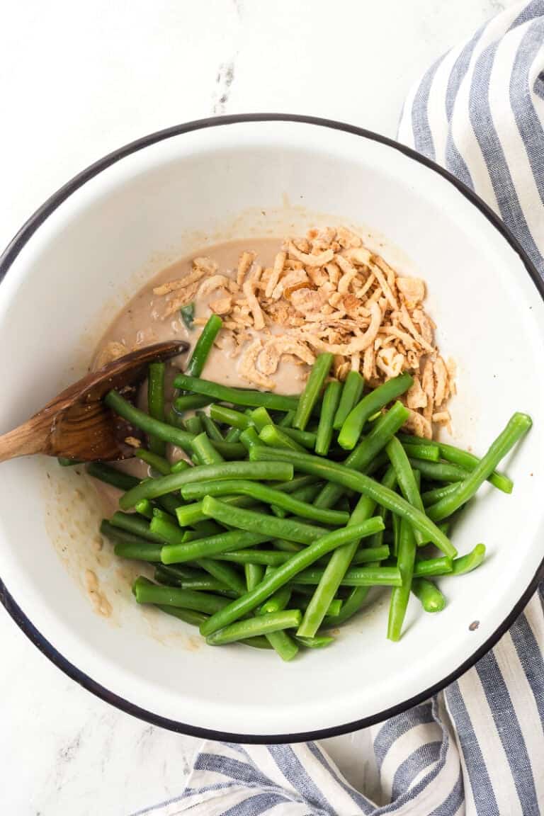 Campbells Green Bean Casserole (Classic Recipe) | She's Not Cookin'