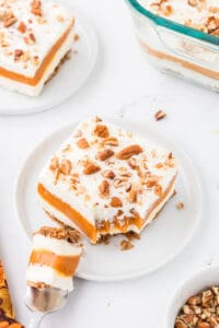 BEST Pumpkin Delight Recipe (Easy No-Bake Dessert) | She's Not Cookin'