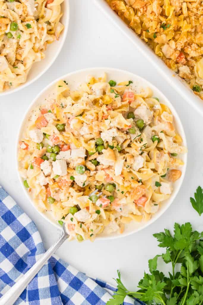 BEST Chicken Noodle Casserole Recipe (Without Canned Soup) She's Not