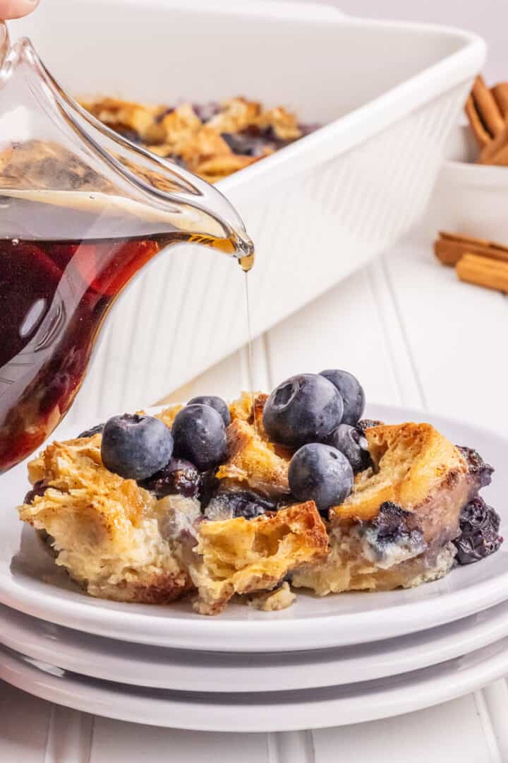 Overnight Blueberry French Toast Casserole Recipe She's Not Cookin'