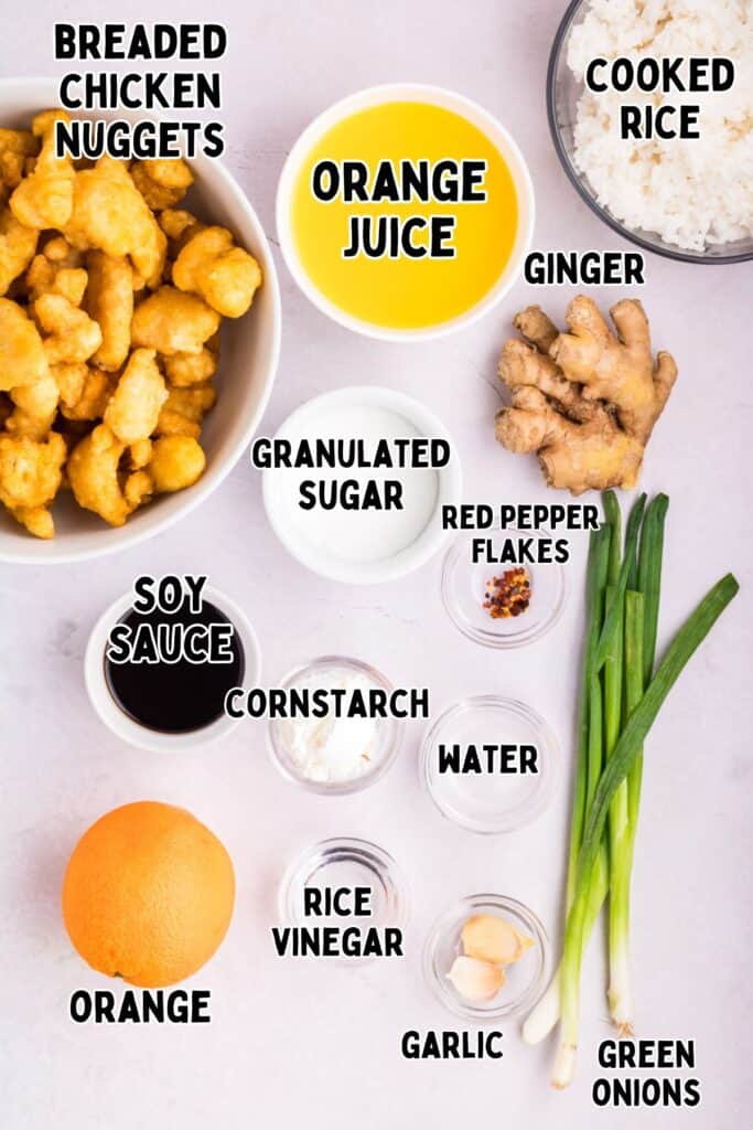 Orange Chicken with Chicken Nuggets | She's Not Cookin'