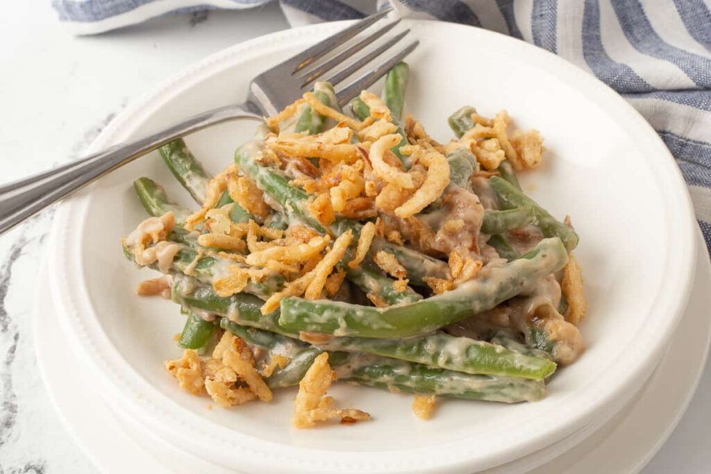 Campbells Green Bean Casserole (Classic Recipe) | She's Not Cookin'