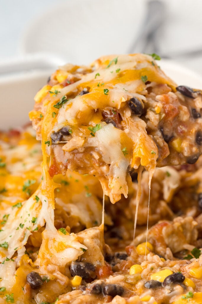 Mexican Chicken Rice Casserole She S Not Cookin