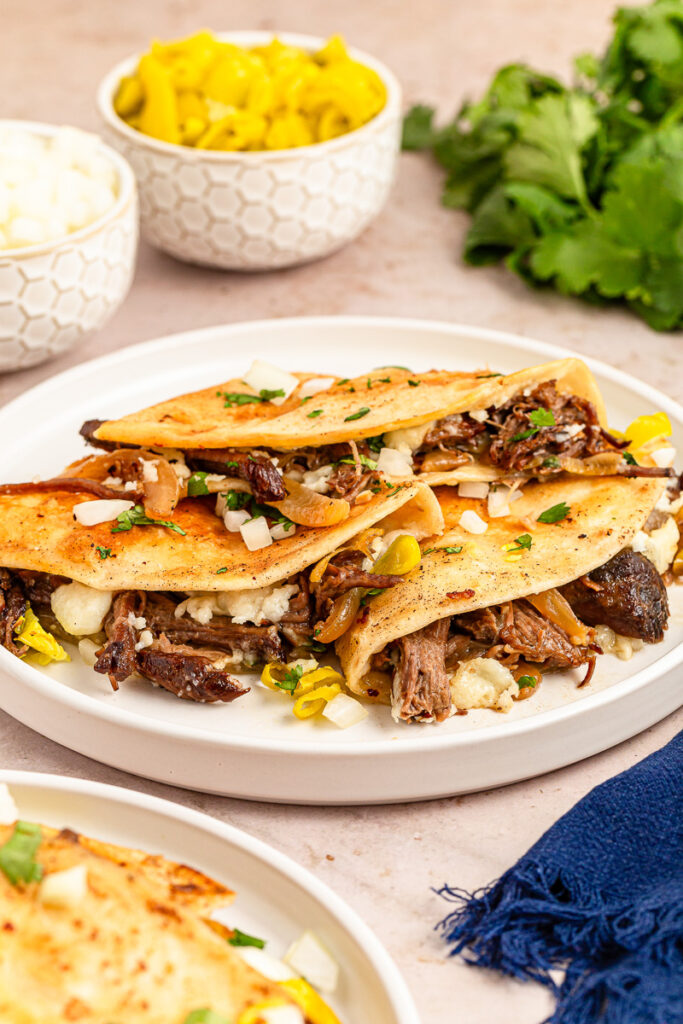 Mississippi Pot Roast Quesadillas She's Not Cookin'