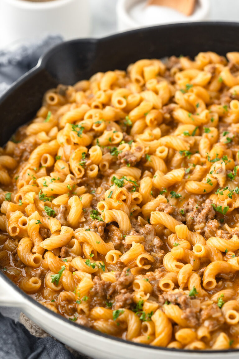 ONE POT CHEESEBURGER MACARONI RECIPE visual data 2