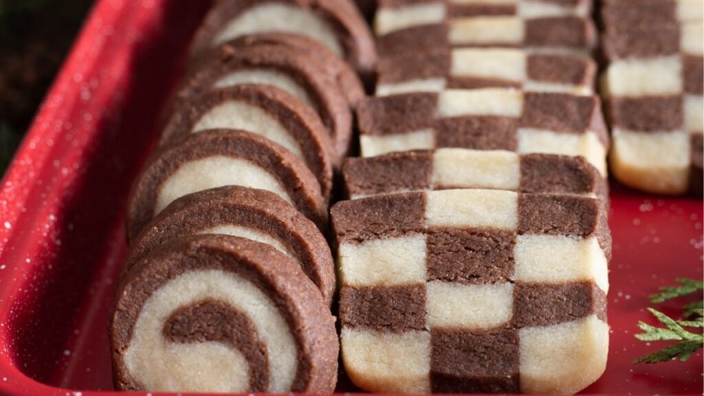 Shortbread Checkerboard Mini Desserts That Are Almost Too Cute to Eat | She's Not Cookin'