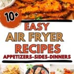 Photo collage with air recipes.