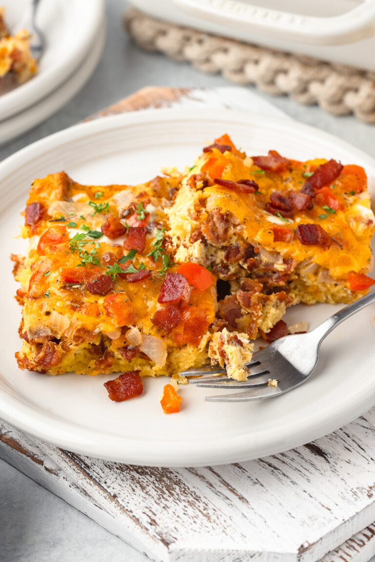 Bacon Egg and Cheese Breakfast Casserole She s Not Cookin