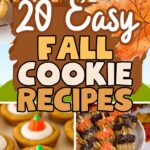 Photo collage with fall cookie recipes.