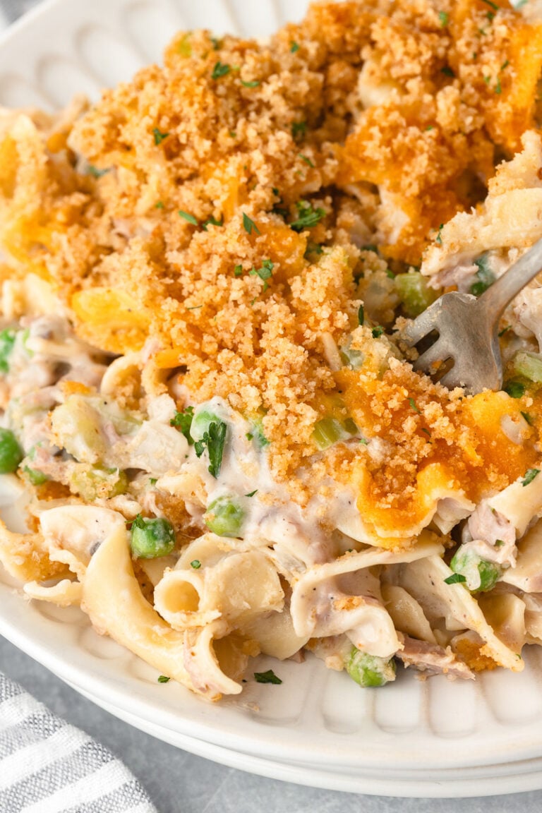 Tuna Casserole With Cream Of Mushroom Soup | She's Not Cookin'