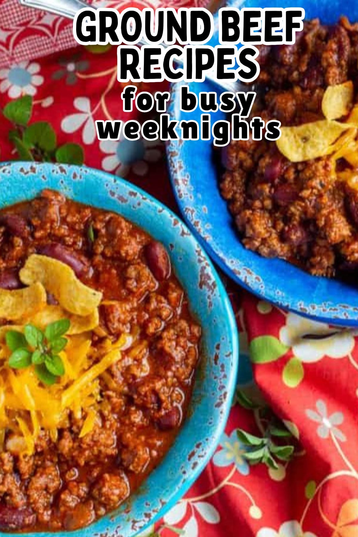 Chili served in a bowl and toped with Fritos chips.