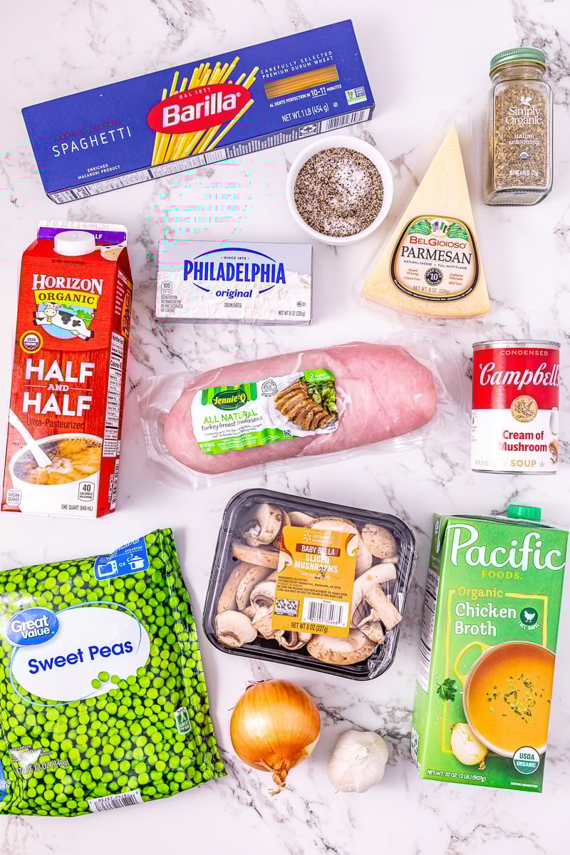 Ingredients to make recipes laid out on counter in preparation for the recipe.