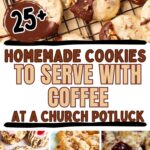 Photo collage with cookie recipes and text overlay.