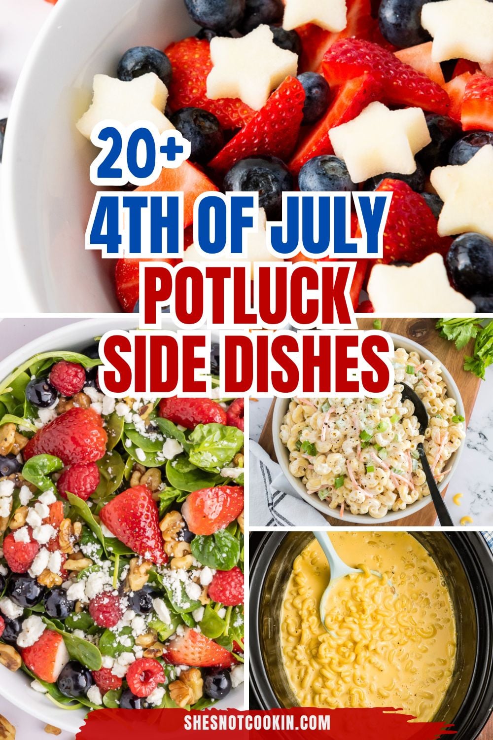 Photo collage with 4th of July sides.