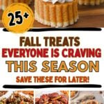 Photo collage with fun fall treat ideas.