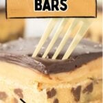 Chocolate chip millionaire bars on a white plate.