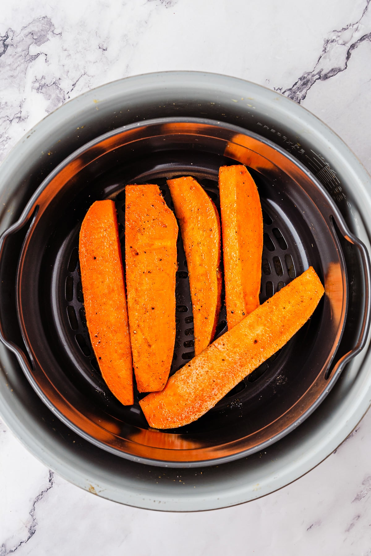Sweet potatoes in air fyer.