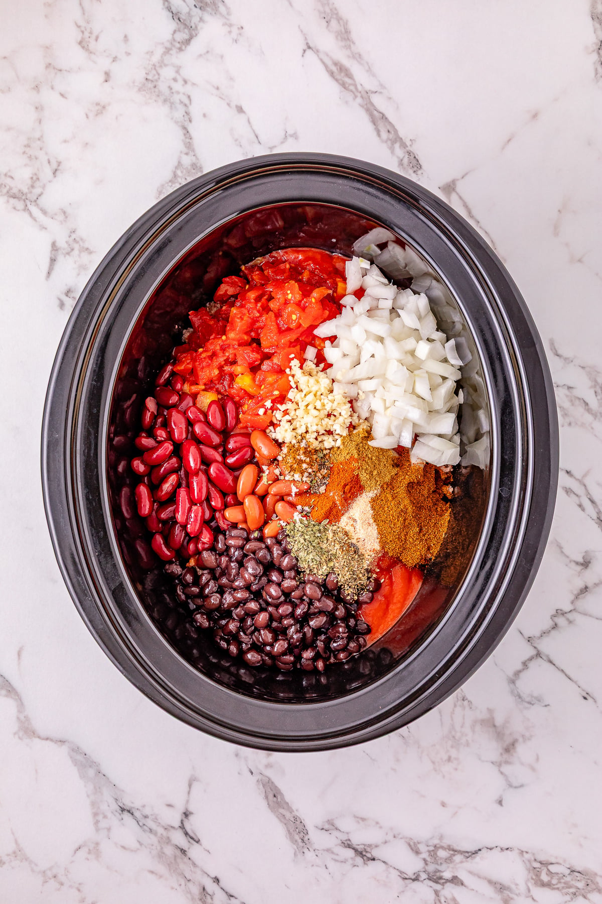 Remaining ingredients in slow cooker.
