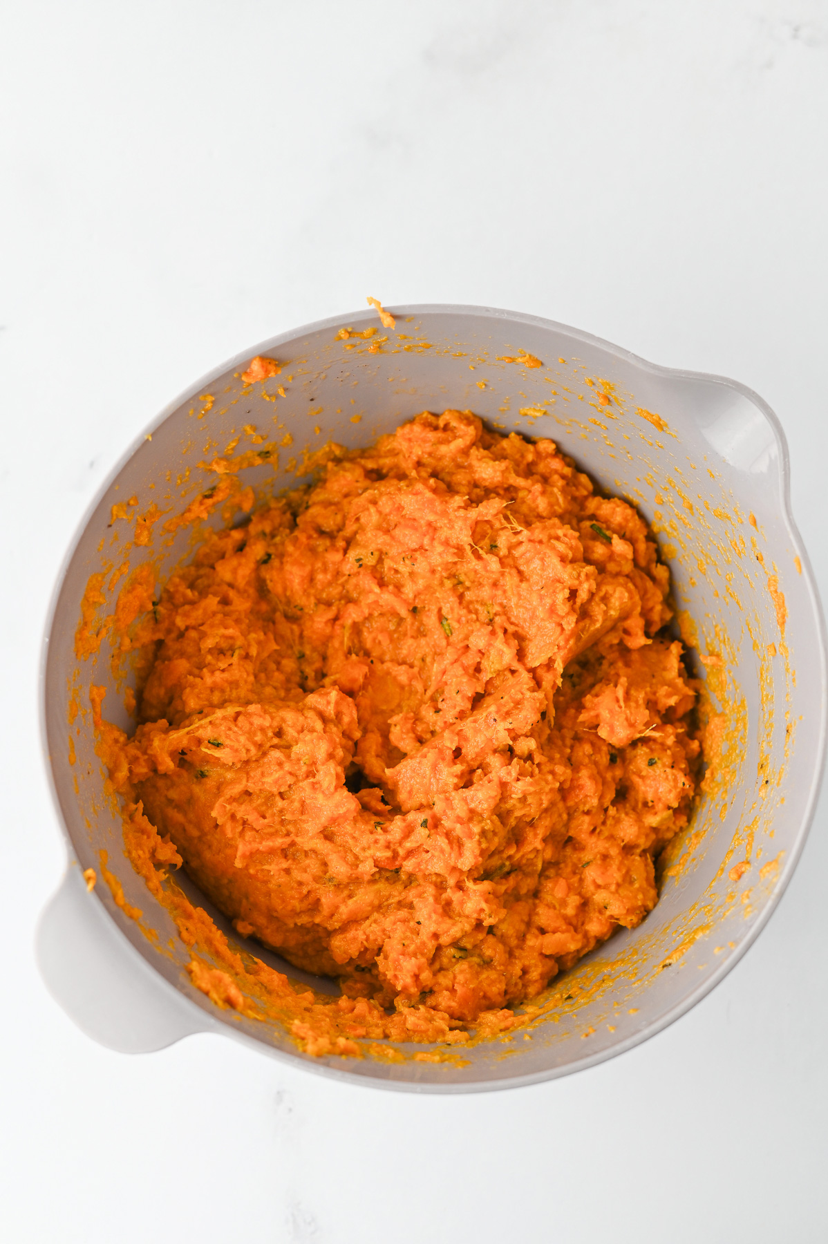 Mashed sweet potatoes are a